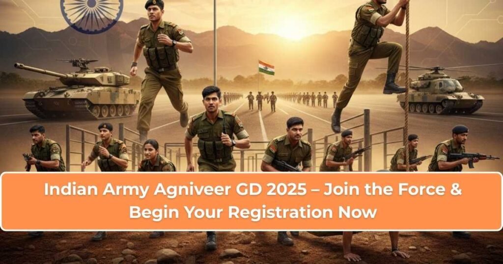 Indian Army Agniveer GD 2025 – Join the Force & Begin Your Registration Now Indian Army Agniveer GD 2025 recruitment young candidates preparing for army physical test running ground