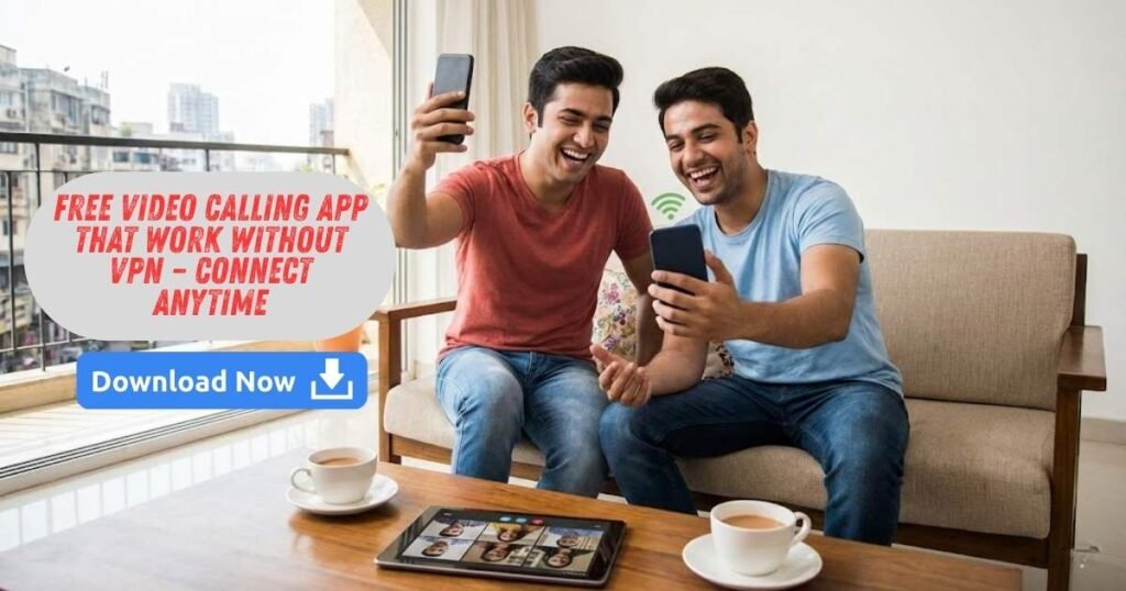 Free Video Calling App That Work Without VPN – Connect Anytime Free video calling app interface showing smooth HD video call connection without using any VPN.